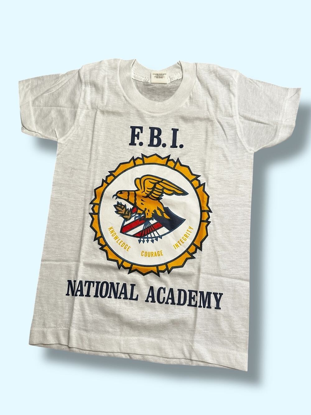 Vintage Single Stitch FBI Academy Printed Shirt 5/6T